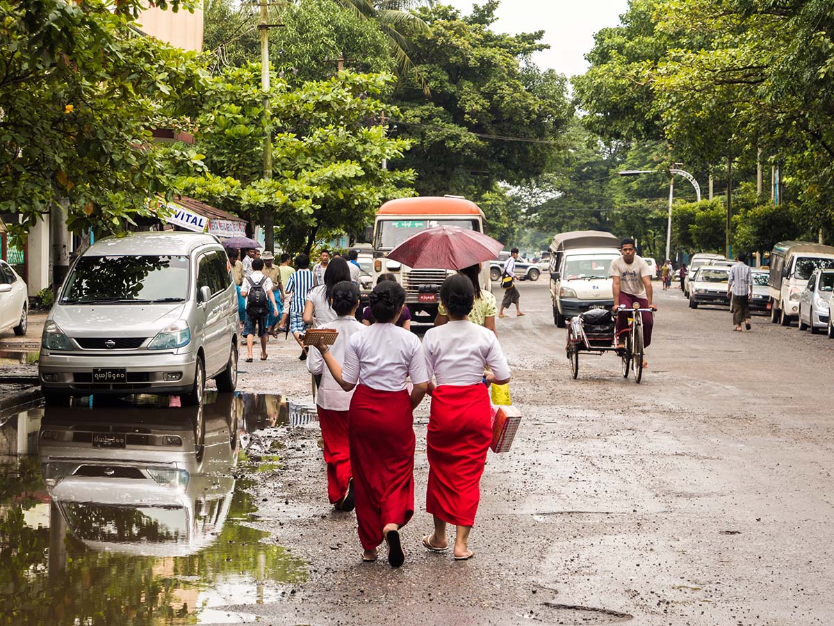 Street in Yangon, Myanmar